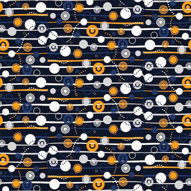 Abstract orange fantastic seamless design pattern