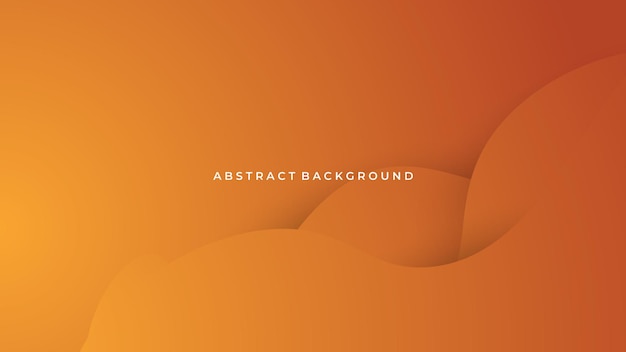 Abstract orange geometric shape colorful background design template