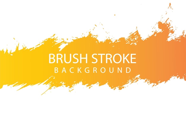 Vector abstract orange gradient color grunge brush stroke background