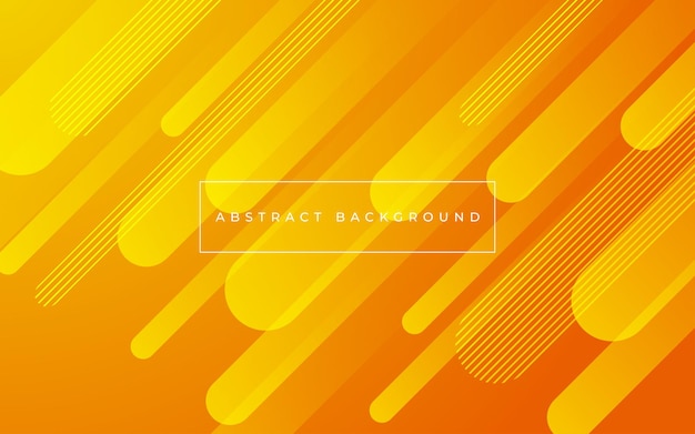 Abstract orange modern geometric dynamic rounded shape background eps10 vector