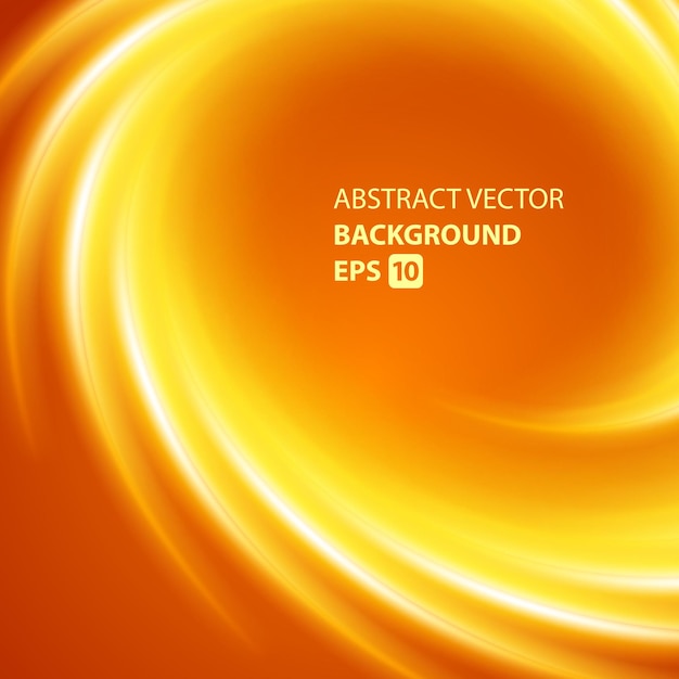 Abstract orange smooth light lines vector background trendy modern design template for banner or poster