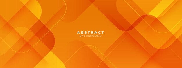 Абстрактная оранжевая квадратная форма с футуристическим концептным фоном