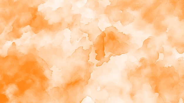 Abstract orange watercolor background Orange water color splash texture