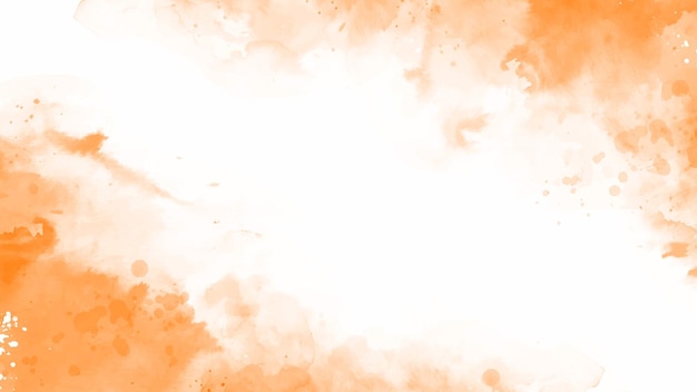 Vector abstract orange watercolor background orange water color splash texture