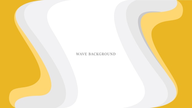 Abstract orange wave background template