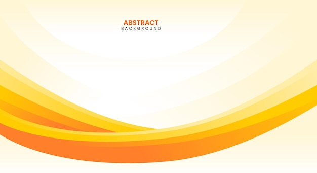 Abstract orange wave banner template design background