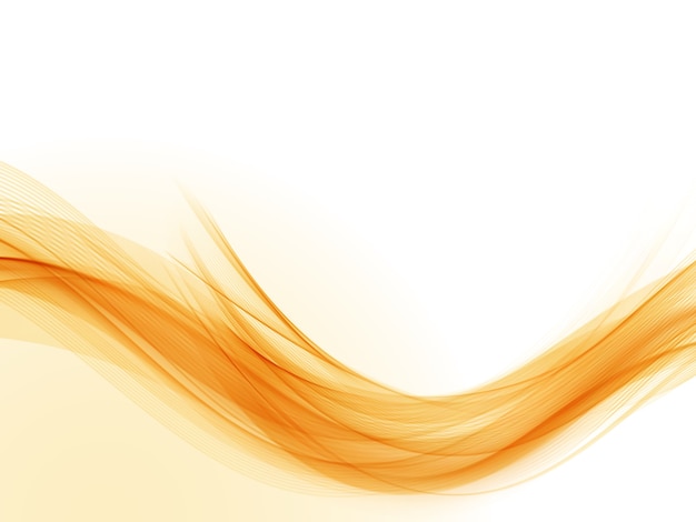 Vector abstract orange wave flow background.