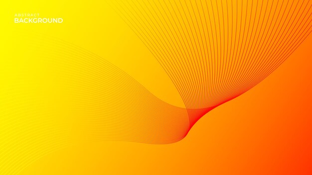 Abstract orange wavy background with line wave