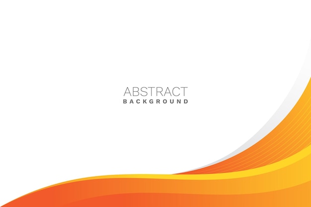 Vector abstract orange wavy business style background