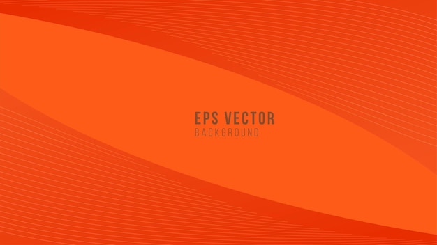 Abstract orange wavy lines eps vector background