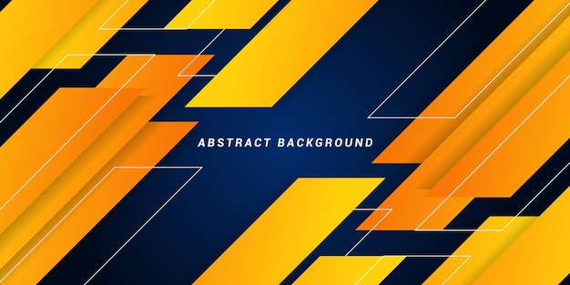 Abstract orange yellow and dark blue background Modern geometric shape design for posters banners brochures covers websites flyers Vector illustration