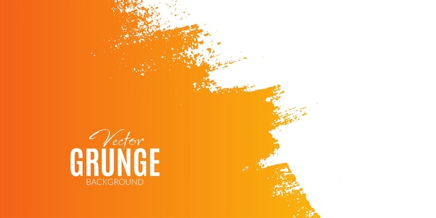 Abstract orange and yellow gradient brush stroke new background