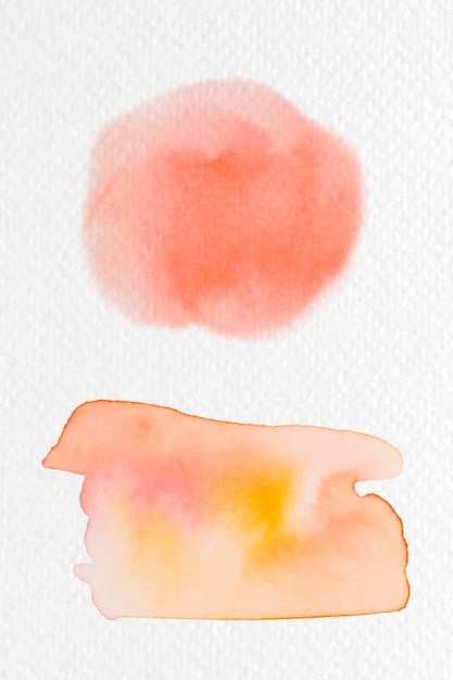 Vector abstract orange and yellow watercolor splash vector