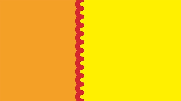 abstract orange and yellow with wavy red background illustrations