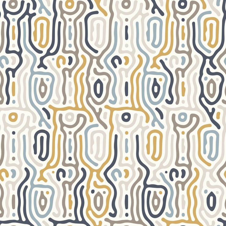 Vector abstract organic background natural maze labyrinth reaction diffusion pattern organic shapes seamless vector pattern