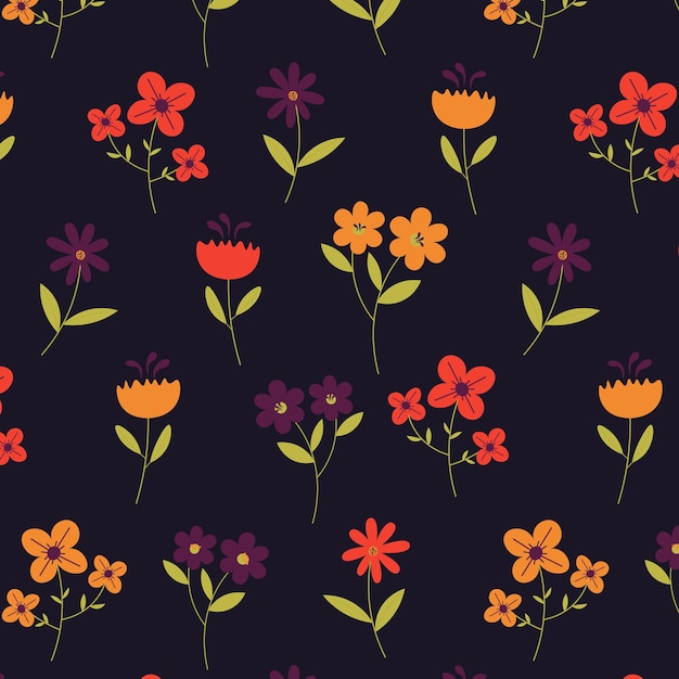 Abstract organic floral pattern background. vector illustration.