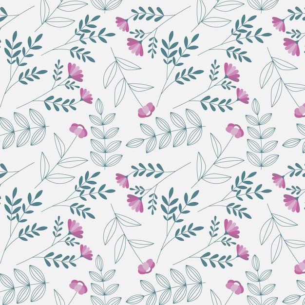 Vector abstract organic floral pattern background. vector illustration.