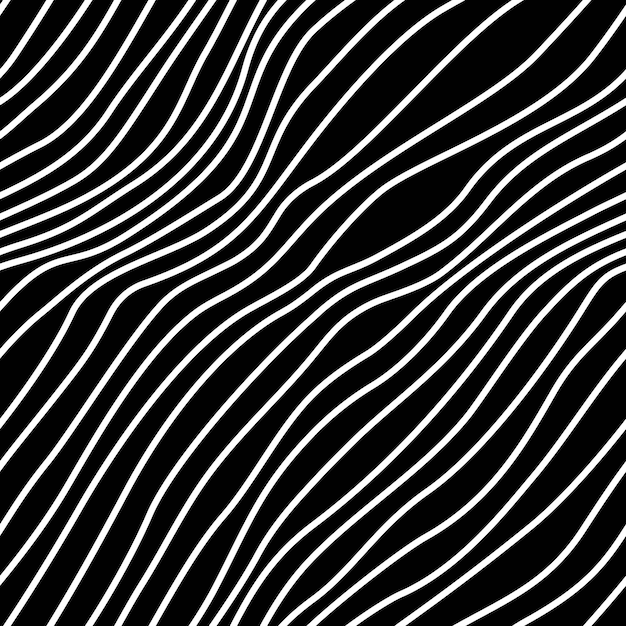 Abstract organic hand drawn line art seamless pattern