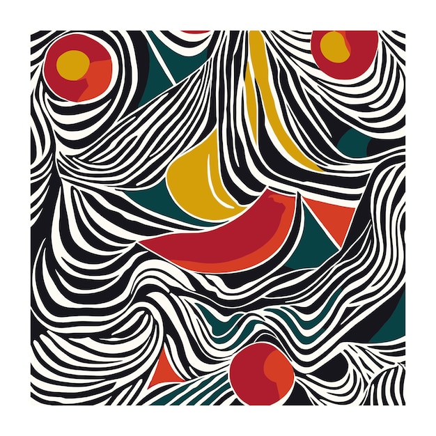 Abstract Organic Shapes Pattern