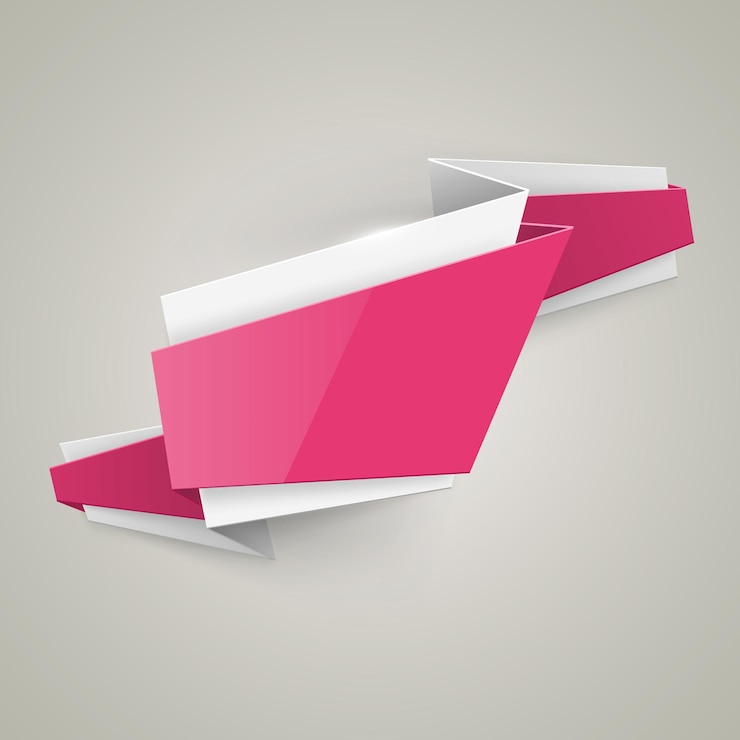 Vector abstract origami speech bubble