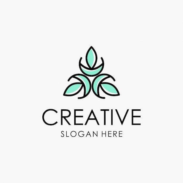 Abstract ornament creatief logo