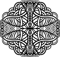 Abstract ornament in keltische stijl