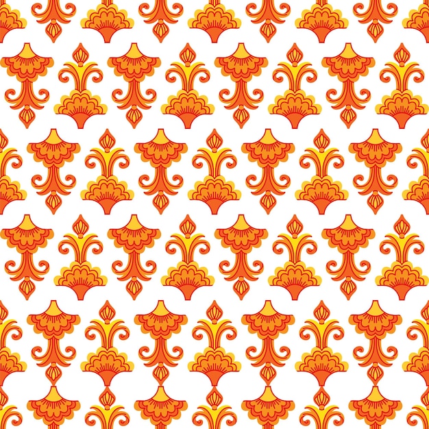 Abstract ornament naadloos patroon vector achtergrond wit