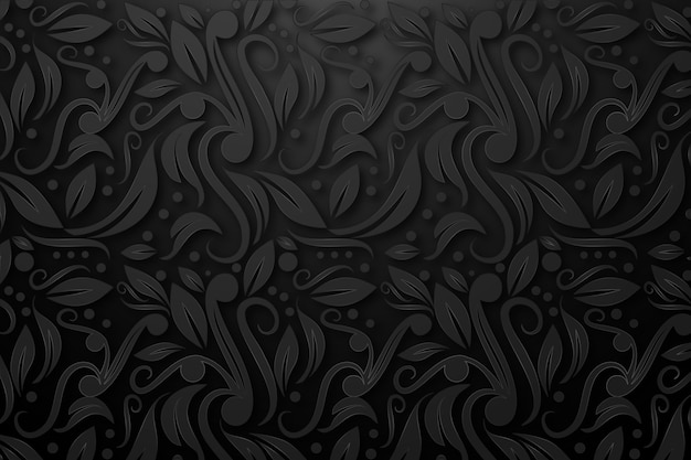 Abstract Ornamental Flowers Background