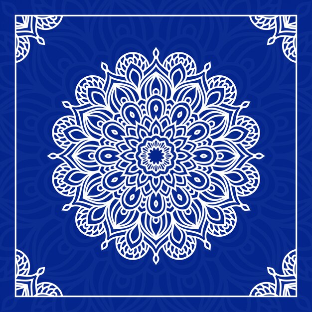 Abstract ornamental mandala design 