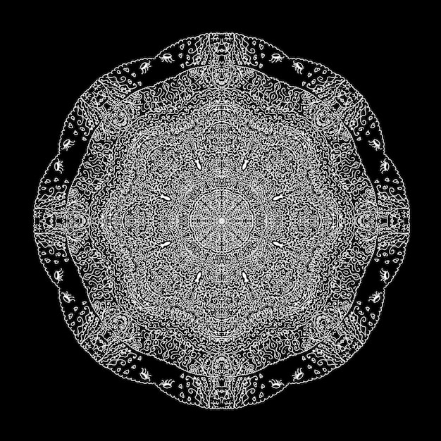 Abstract ornamental mandala