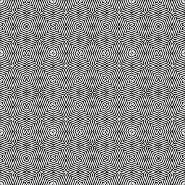 Abstract ornate geometric petals grid background. Seamless pattern. Vector. EPS