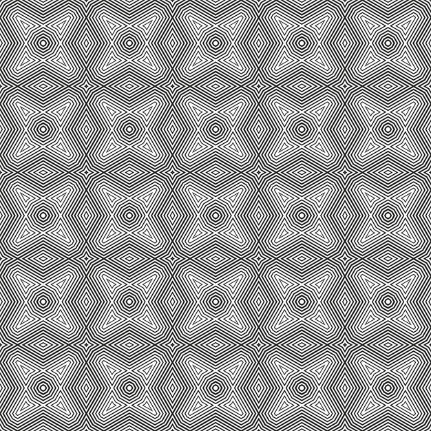 Abstract ornate geometric petals grid background. Seamless pattern. Vector. EPS