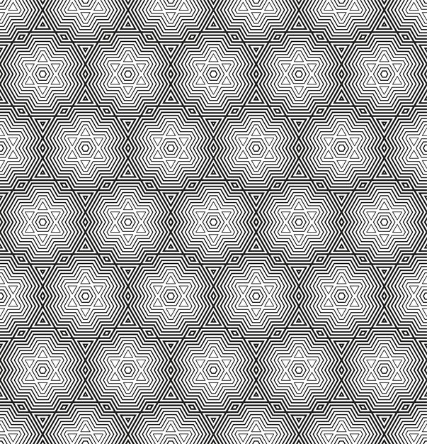 Abstract ornate geometric petals grid background. Seamless pattern. Vector. EPS