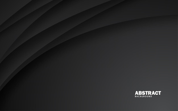 Abstract overlap layer dark black banner background