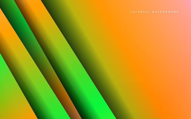 Vector abstract overlap layer multicolor banner background