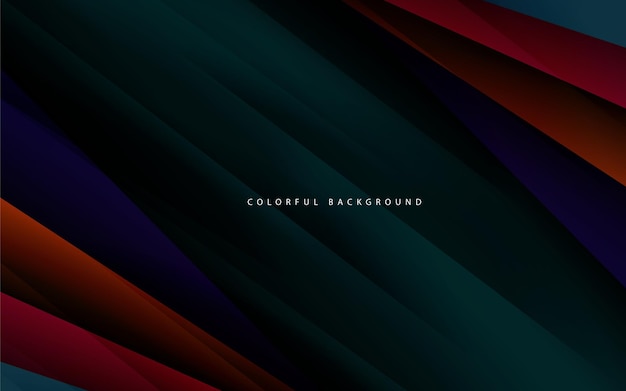 Abstract overlap layer shape multicolor background