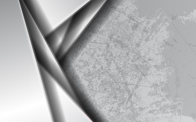 Abstract overlap layer silver background