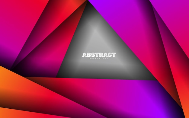 Abstract overlap papercut gradient color background