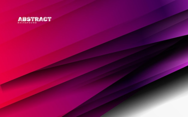 Vector abstract overlap papercut magenta color background