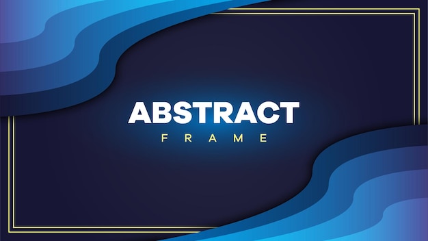 Vector abstract overlapping background frame