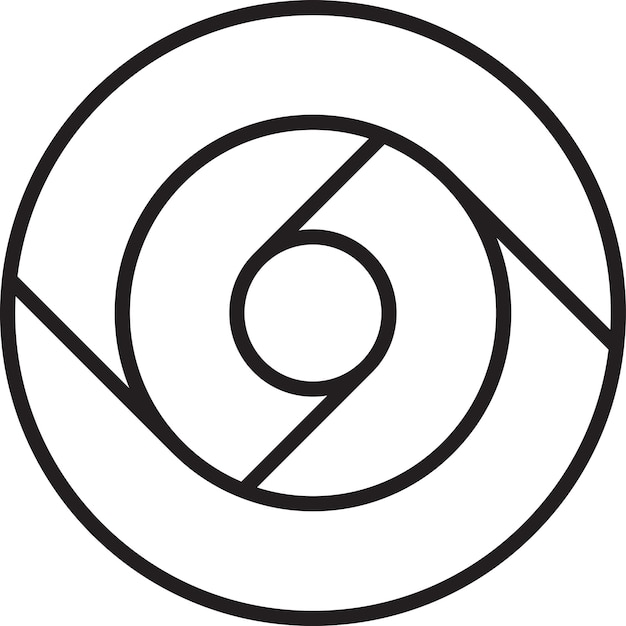 Абстрактная иллюстрация логотипа перекрывающегося круга в модном и минимальном стиле