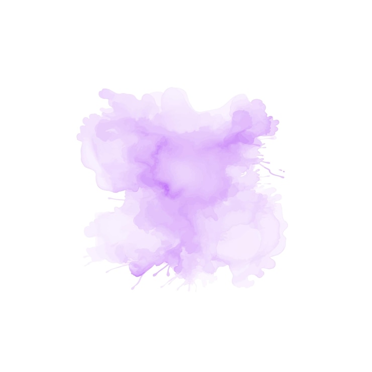 Vector abstract paars aquarel water splash vector aquarel textuur in violette kleur
