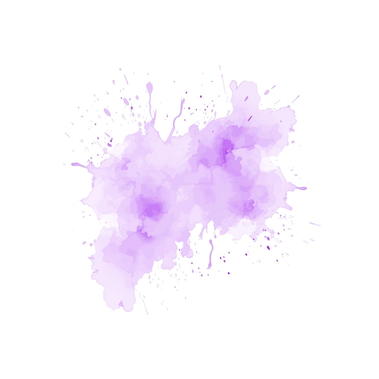 Vector abstract paars aquarel water splash vector aquarel textuur in violette kleur