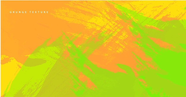 Abstract paintbrush green and yellow color background