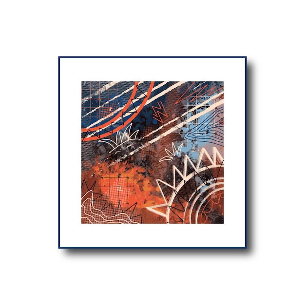 Abstract painting color texture for wall decoration and print