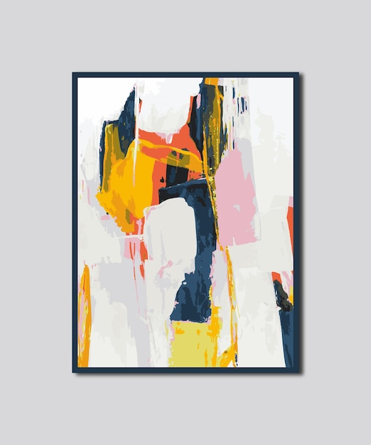 Abstract painting wall decor