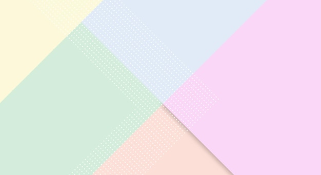 Abstract Paper Colorful Background with Memphis Papercut Style and Pastel Color for Wallpaper