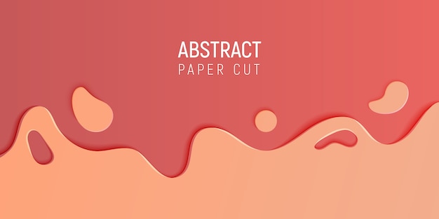 Abstract paper cut slime background