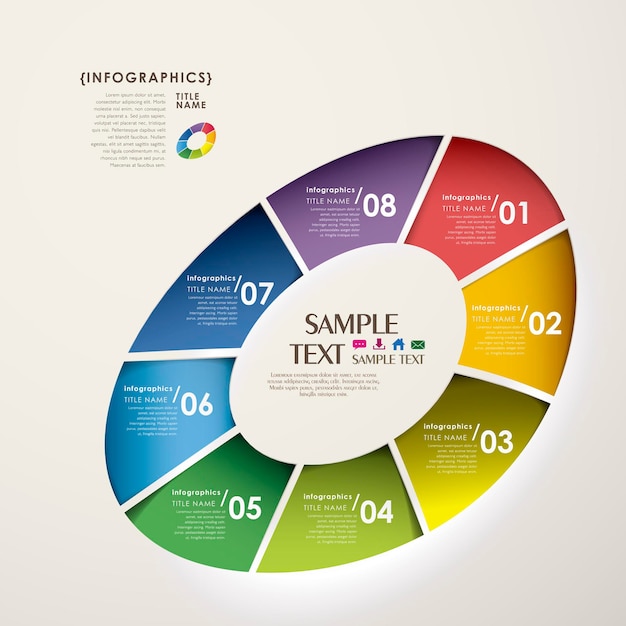 Abstract paper infographic