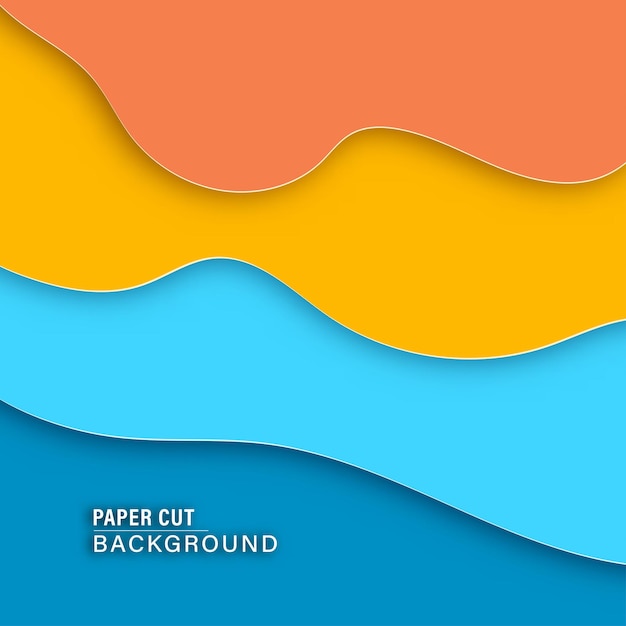 추상 papercut 배경, 색상 조각 예술, 비즈니스 프레 젠 테이 션, 전단지, 배너, 브로셔, 포스터, 벡터 일러스트 레이 션 디자인 레이아웃